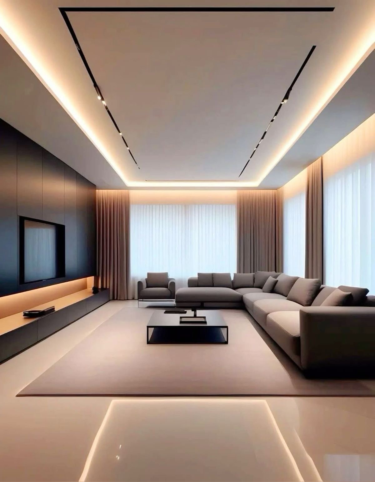 Emirates Hills Living Room Fit-Out